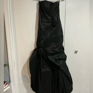 Aritzia Black Strapless Dress